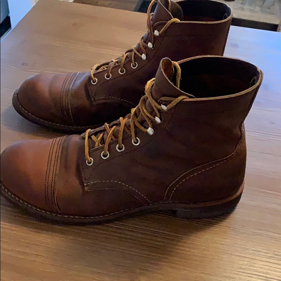 Men’s heritage leather red wing boots - Picture 3 of 6